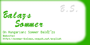 balazs sommer business card